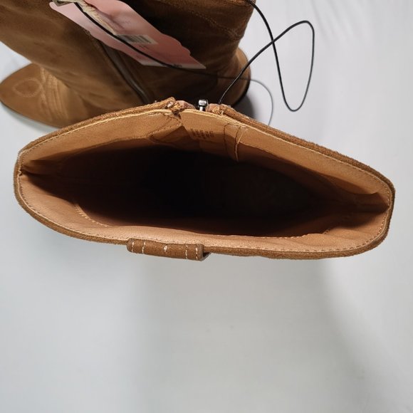 Sam & Libby Womens Shoes Size 11 Breanna Western Boot Cowboy Toffee Side Zip NWT - Picture 9 of 15